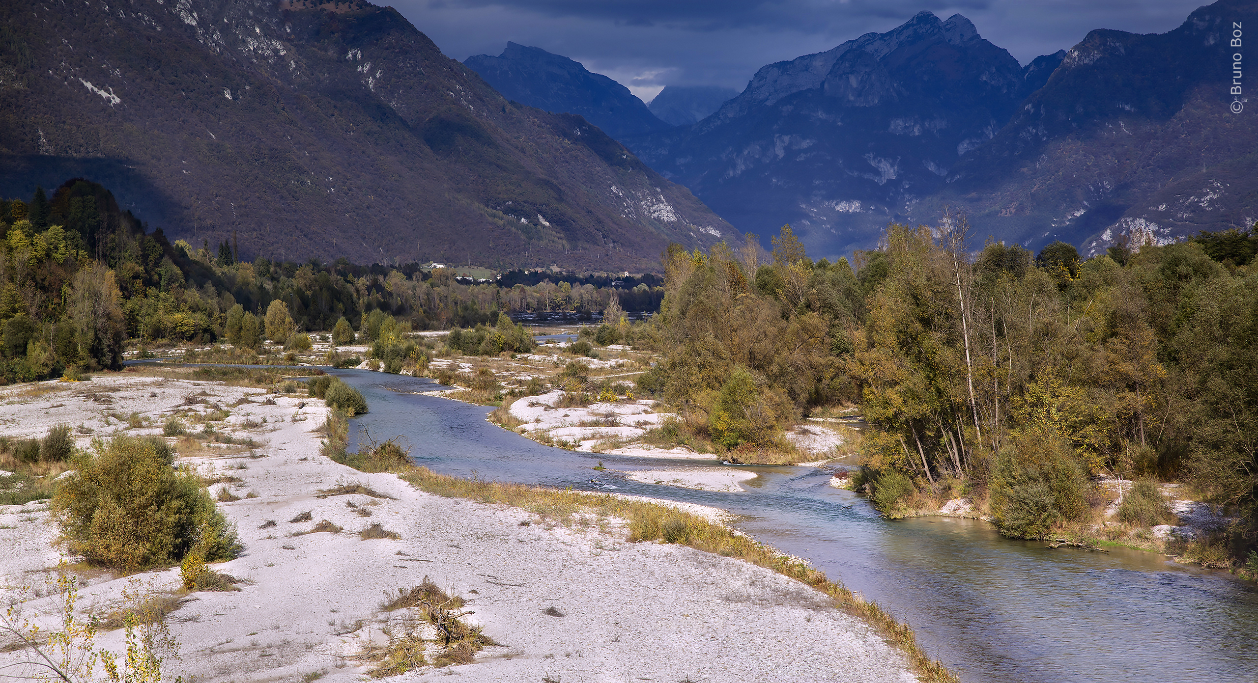 Braided river_Piave_Belluno3_Italy_ph. Bruno Boz