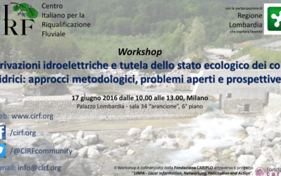 Due giorni di confronto tra associati CIRF: workshop sull’idroelettrico, 17 giugno 2016, a Milano e rafting sull’Adda il 18 giugno 2016, a Castione Andevenno (SO)