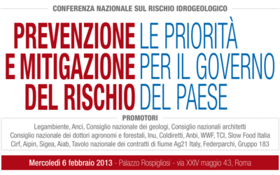 Documenti prodotti dalla Conferenza Nazionale sul Rischio Idrogeologico