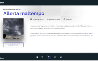 Allerta maltempo – Il CIRF su RAI Radio Uno