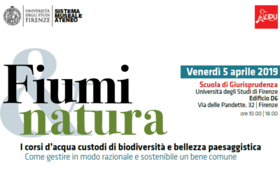 Convegno Fiumi&Natura – Firenze, 5 aprile 2019