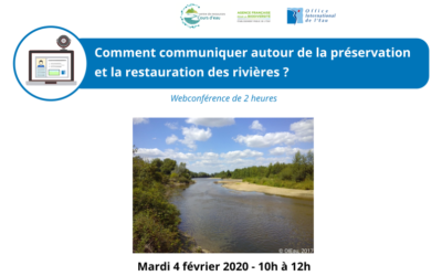 Comunicazione in materia di conservazione e riqualificazione dei corsi d’acqua – 4 febbraio (webConference)