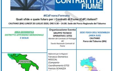 20 luglio 2020: Terzo appuntamento con l’Assemblea del Tavolo Nazionale dei Contratti di Fiume