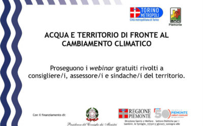 Webinar Acqua e territorio di fronte al cambiamento climatico