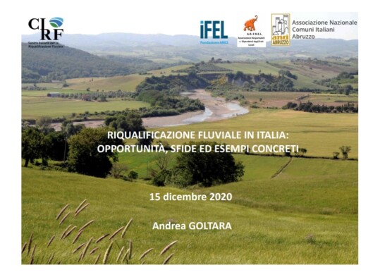 verso il contratto di fiume - presentazione Andrea Goltara direttore CIRF