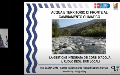 Il webinar: La gestione integrata dei corsi d’acqua, è online