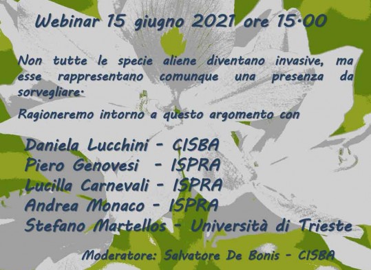 Flora e fauna sotto attacco - locandina evento CISBA