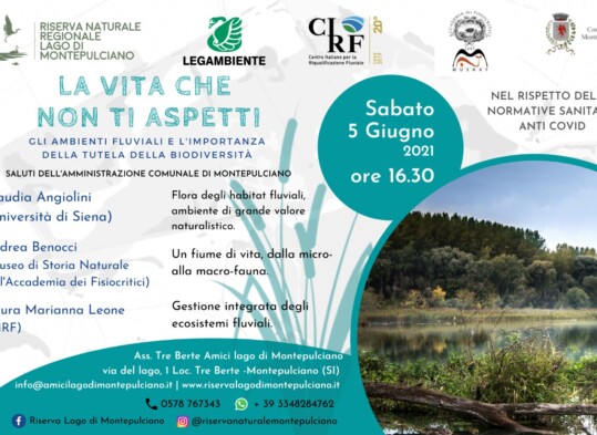 Locandina evento ambienti fluviali e la tutela della biodiversità