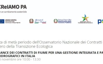 25 novembre 2021: Conferenza di metà periodo dell’osservatorio Nazionale dei Contratti di Fiume