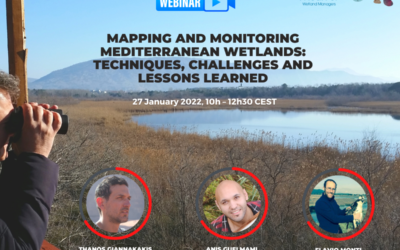 27 gennaio: webinar sulla mappatura e il monitoraggio delle zone umide mediterranee