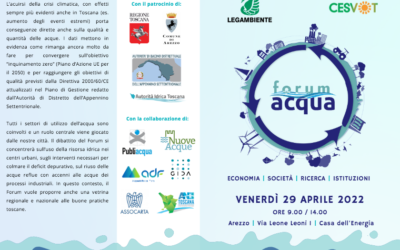 29 aprile 2022: “Forum Acqua” – meeting regionale sulla gestione sostenibile della risorsa idrica