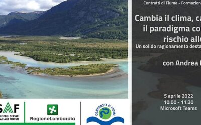 Webinar 5 aprile 2022:  Cambia il clima, cambia il paradigma contro il rischio alluvioni