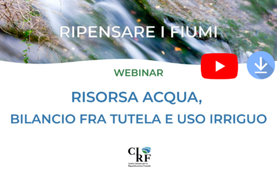 Risorsa acqua, bilancio fra tutela e uso irriguo: presentazioni e registrazione del webinar