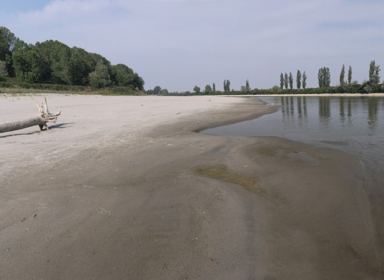 Fiume Po e crisi idrica - foto scattata da Bruno Boz