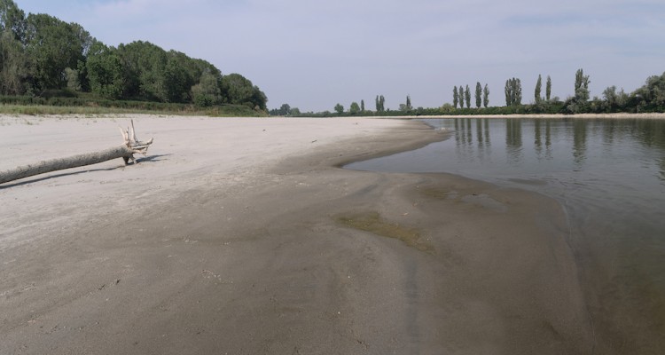 Fiume Po e crisi idrica - foto scattata da Bruno Boz