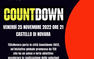 TEDxNovara 25 novembre 2022: idee, esperienze e soluzioni per il problema della crisi climatica