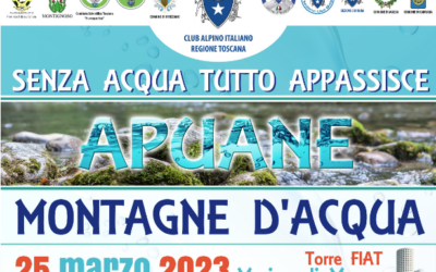 Convegno 25 marzo 2023 a Marina di Massa: Apuane, montagne d’acqua